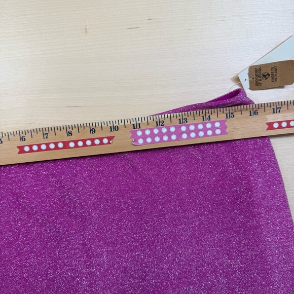 Victorias Secret PINK Swim Cover Up Mini Skirt Womens Large Magenta Shimmer - Picture 5 of 10